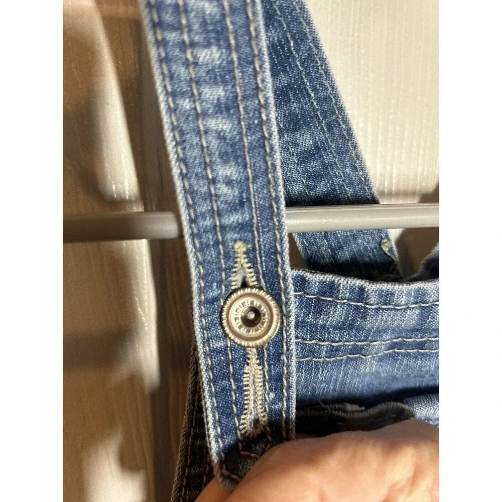 Squeeze Bib Overalls Dress Denim Girls Size 5